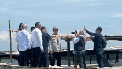 Kementerian Kelautan dan Perikanan Periksa Pagar Laut di Tanggerang