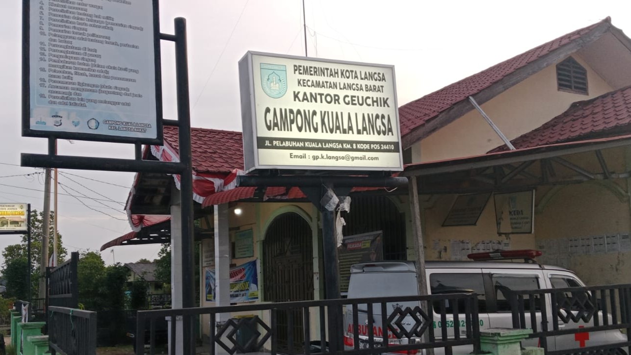 Anggaran Program Sandang Pangan Gampong Kuala Langsa 20 Juta Diduga Dipakai Geuchik Bimtek