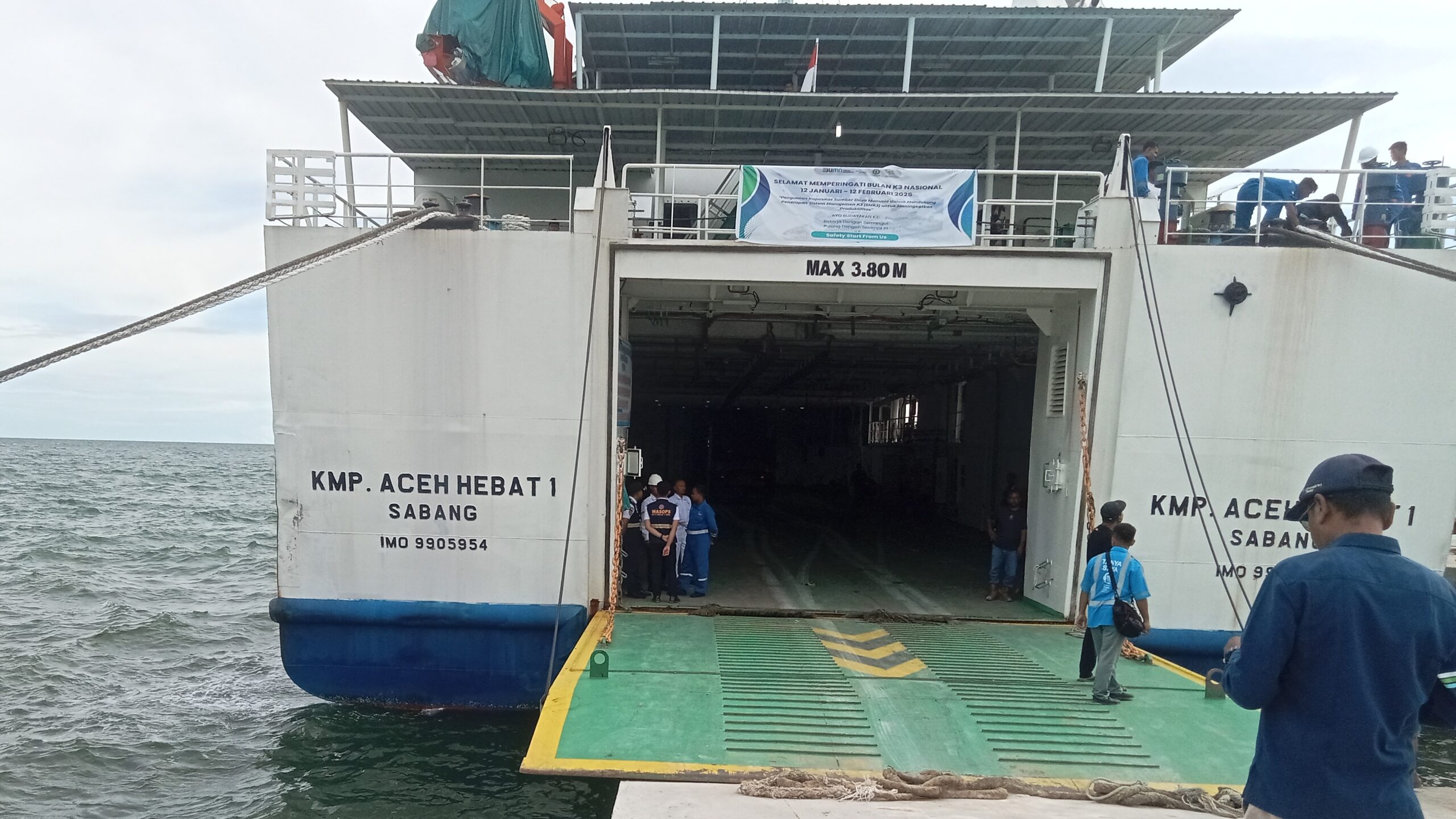 Telan APBN Rp 57 Milyar, Dermaga Penyebrangan Pulo Sarok Diuji Coba