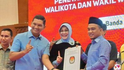 KIP Tetapkan Illiza-Afdhal Paslon Wali Kota Banda Aceh Terpilih