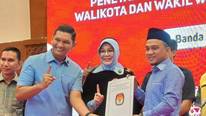 KIP Tetapkan Illiza-Afdhal Paslon Wali Kota Banda Aceh Terpilih