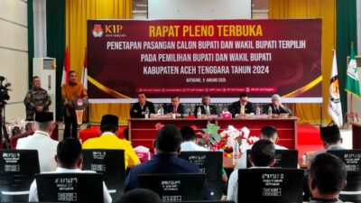 KIP Aceh Tenggara Tetapkan Salim Fakhry-Heri Al Hilal Pemenang Pilkada 2024