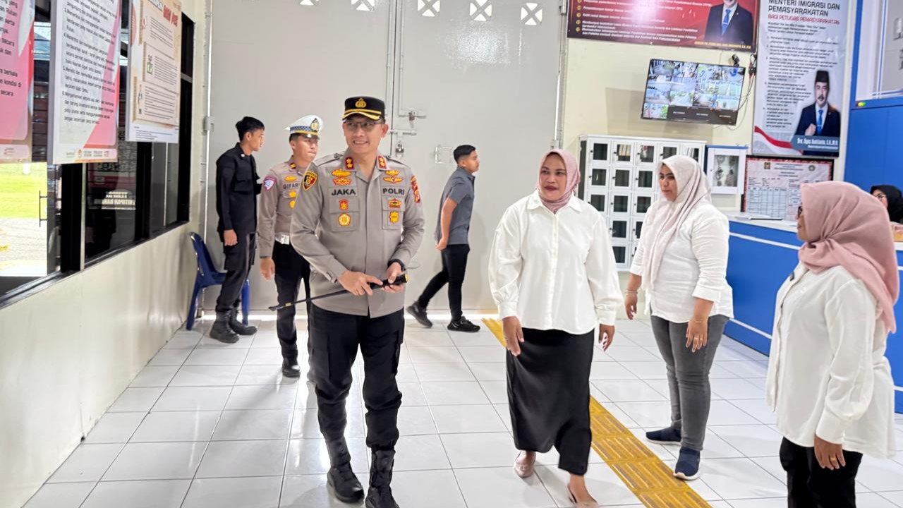 Kapolres Pidie Apresiasi Progam Ketahanan Pangan Lapas Kelas IIB Perempuan Sigli