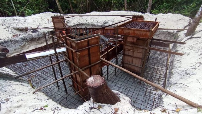 Pembangunan Tower di Pulau Banyak Aceh Singkil Diduga Tak Berizin