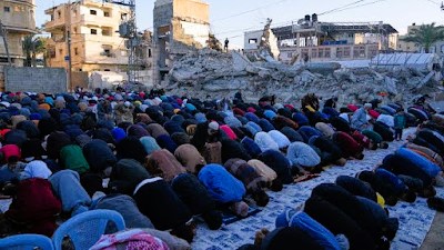 Israel Jatuhkan Bom Saat Warga Palestina Rayakan Idul Fitri