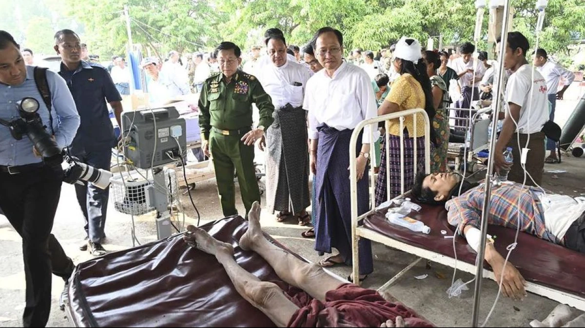 Korban Meninggal Gempa Myanmar Bertambah Jadi 2.800 Orang