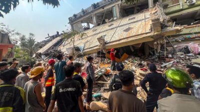 Korban Meninggal Gempa Myanmar Terus Bertambah