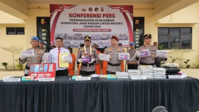 Polres Langsa Tangkap 6 Pengedar Kokain Lintas Provinsi