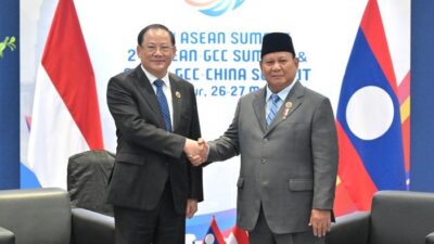 Presiden Republik Indonesia, Prabowo Subianto ajak PM Laos perangi kasus internasional mulai dari perdagangan manusia hingga narkoba.