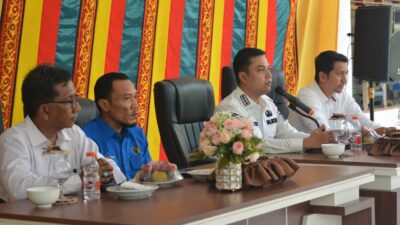 Walikota Langsa, Jeffry Sentana S Putra saat Coffe Morning bersama Insan Pers di Pendopo Kota Langsa.