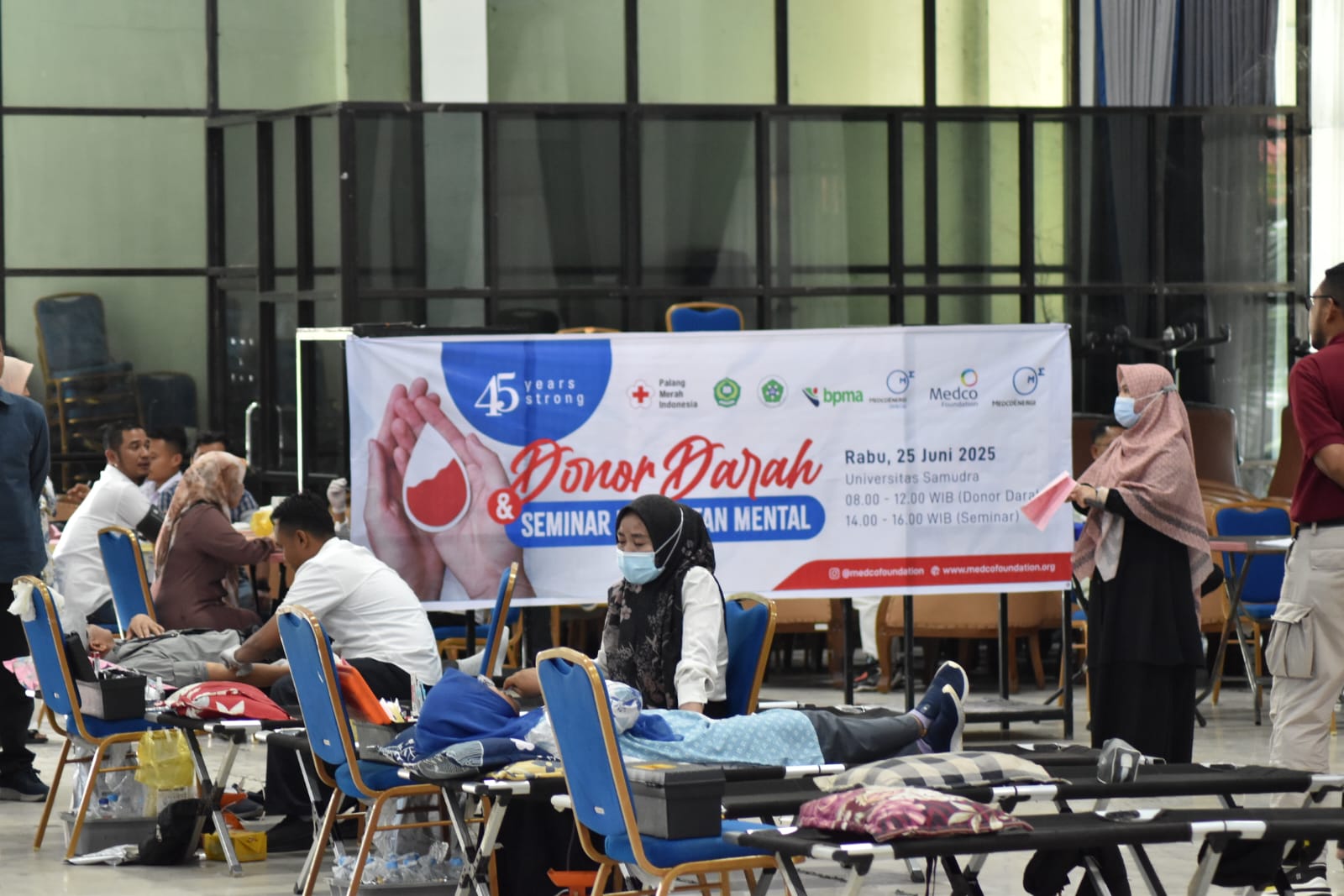Medco E&P Malaka dan BPMA Gelar Donor Darah dan Seminar Kesehatan