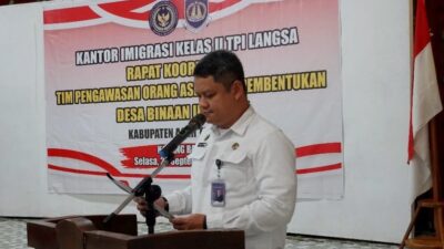 Imigrasi Langsa Tindak Tegas Pelaku TPPO dan Penyelundupan Manusia