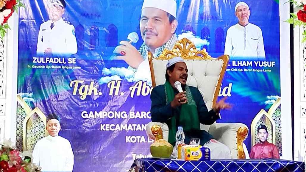 Teungku Wahed 'Menghipnotis' Warga Dengan Dakwah Islamiyah di Langsa