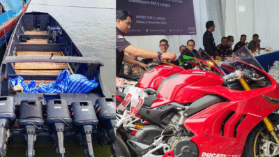 Bea Cukai Langsa Lelang Puluhan Motor Moge Hingga Speed Boat