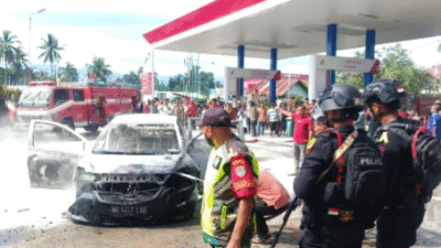 Mobil Terbakar di SPBU Pidie Jaya, Dua Orang Alami Luka Bakar
