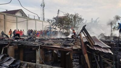 Rumah Warga di Langsa Terbakar, Empat Kepala Keluarga Kehilangan Tempat Tinggal