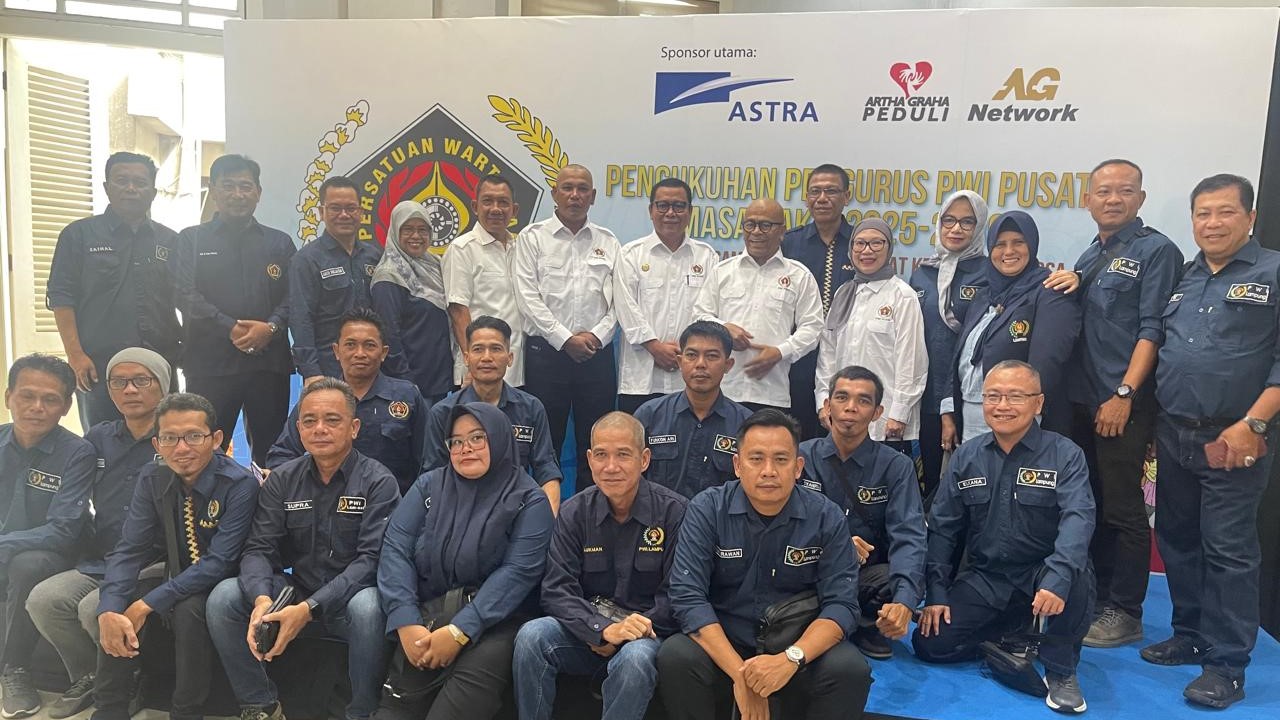 Tiga Jurnalis Lampung Ukir Sejarah di PWI Pusat
