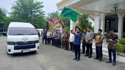 Wali Kota Langsa Lepas Kafilah MTQ ke Pidie Jaya
