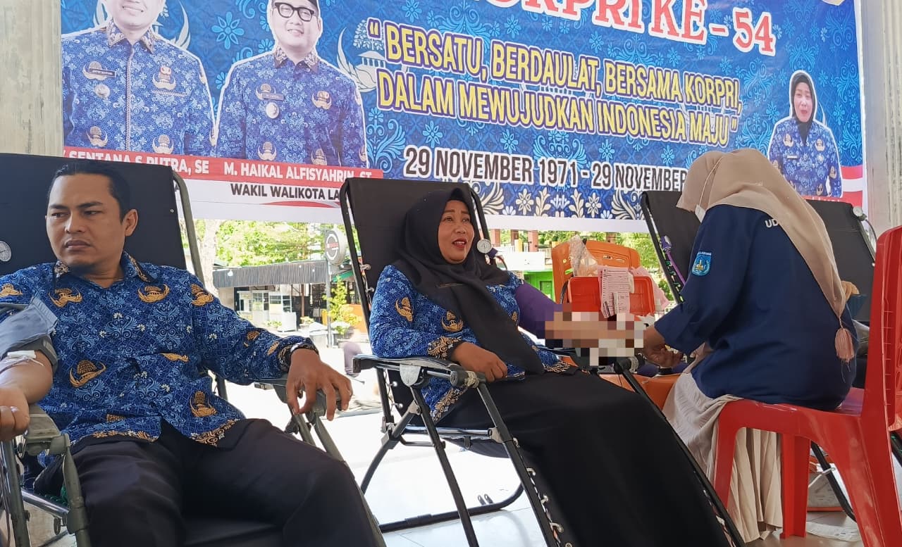 donor Bakti Sosial HUT ke-54 KORPRI, Pemko Langsa Kumpulkan 35 Kantong Darah