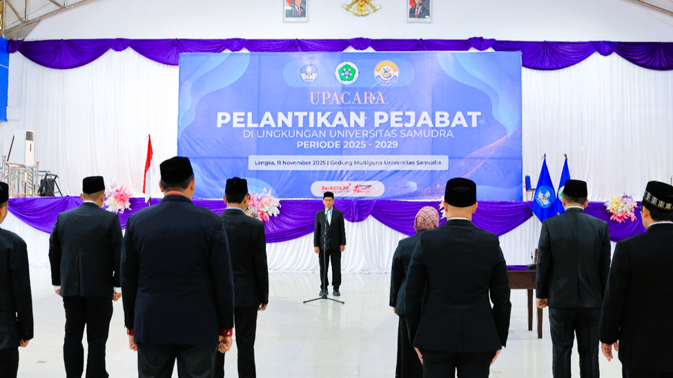 Rektor Unsam Lantik Pimpinan Baru, Tegaskan Komitmen Perkuat Tata Kelola Kampus