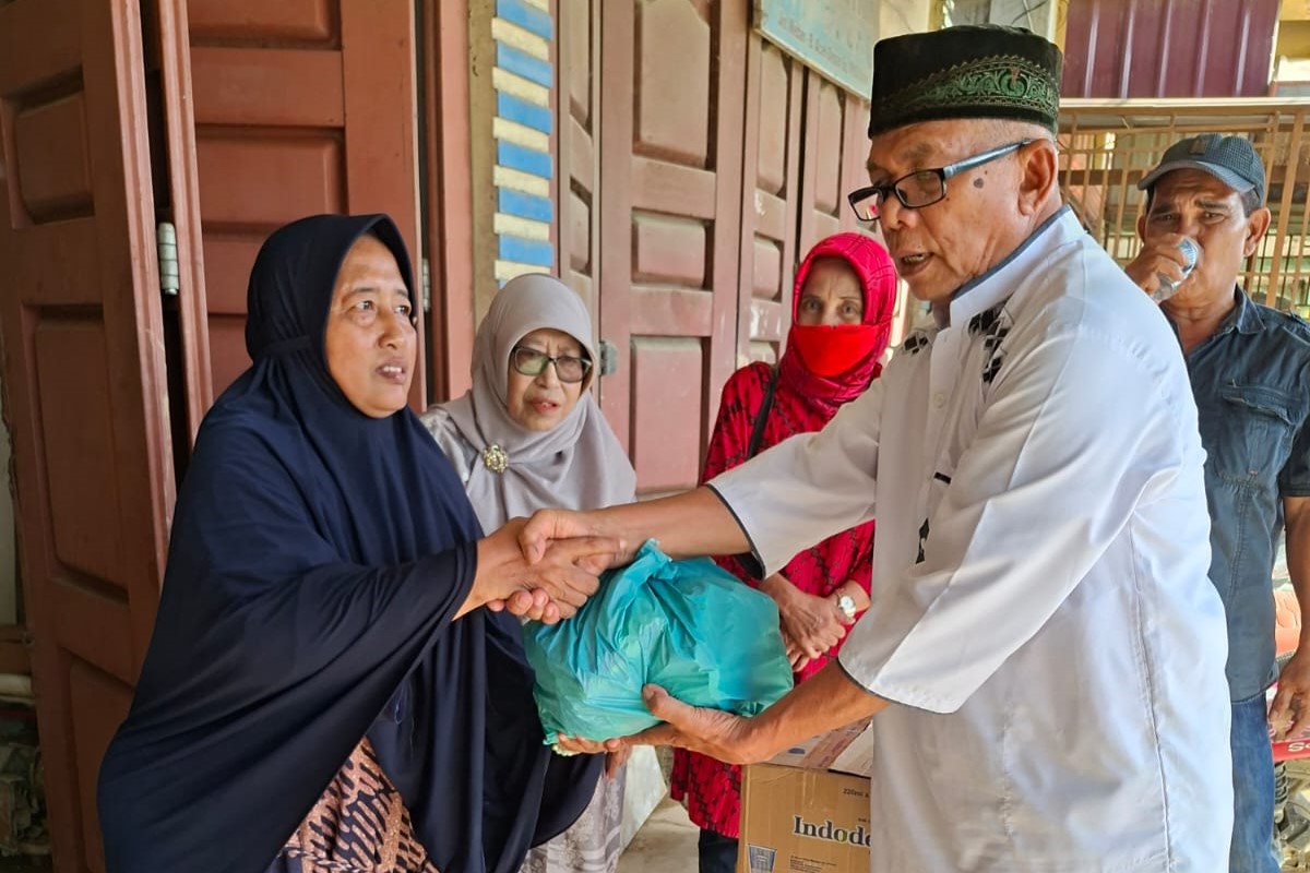 Pensiunan PKS Tanjung Seumentoh Terdampak Banjir, P3RI Kirim Bantuan