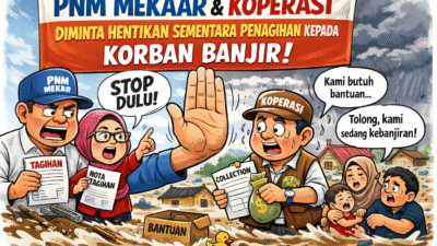 PNM Mekaar dan Koperasi Diminta Hentikan Sementara Penagihan Kepada Korban Banjir