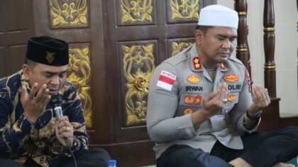 Tausiyah dan Doa Bersama Pascabanjir, Polres Aceh Timur Perkuat Mental Personel