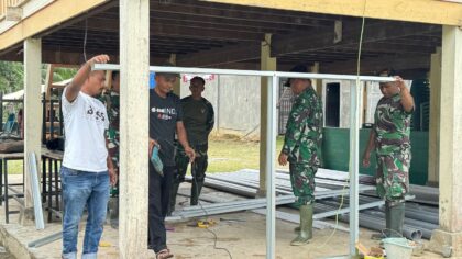 TMMD Ke-127 Bangun Fasilitas MCK di Desa Jeumpa Sikureng Bireuen